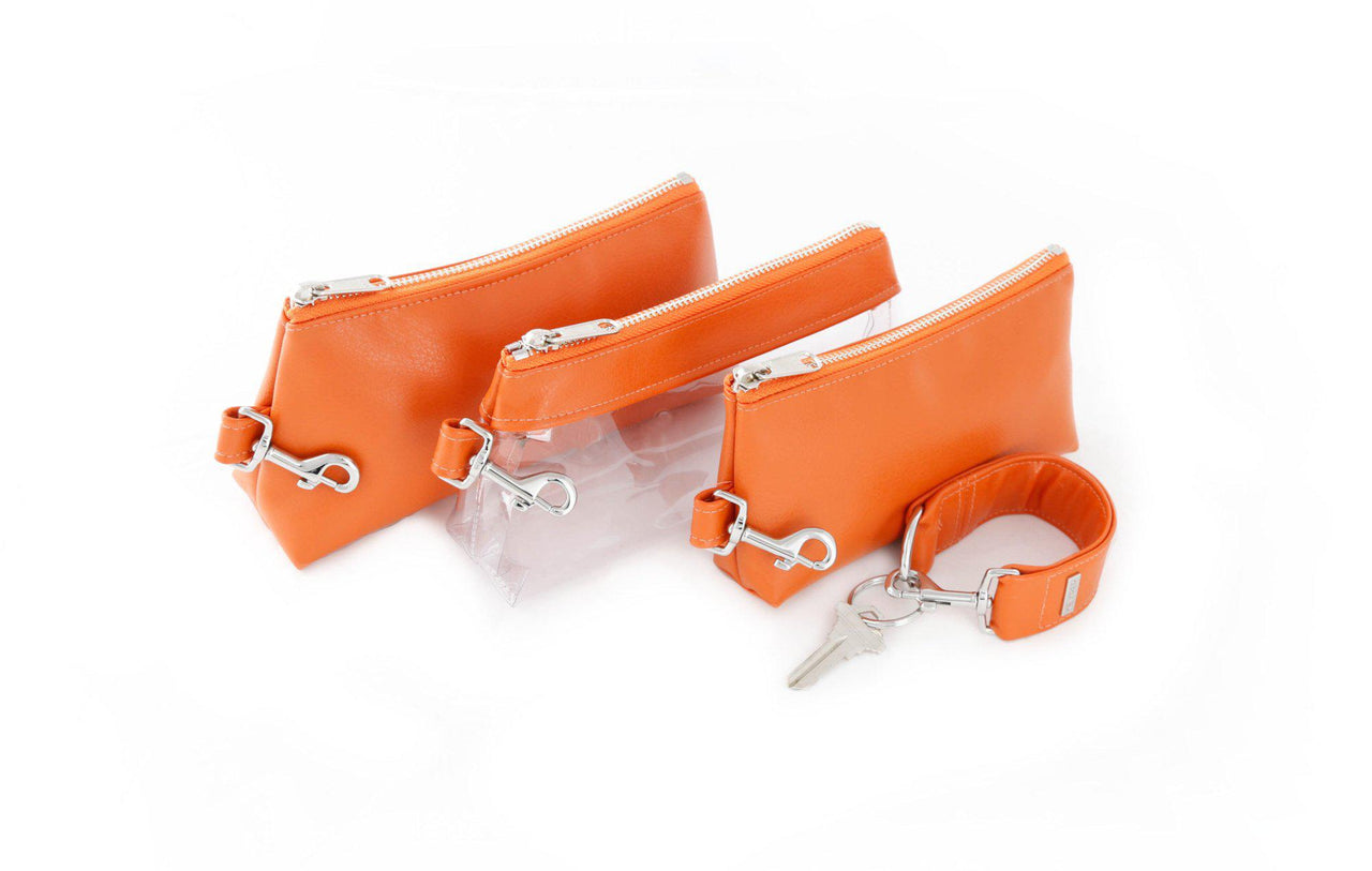 Keyper - Persimmon Vegan Leather 4 PC WRISTLET SET - 2 OPTIONS -