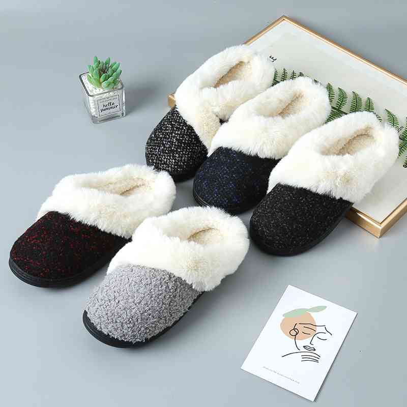 Sherpa Wrapped Indoor/Outdoor Slipper - T - 5 COLORS -