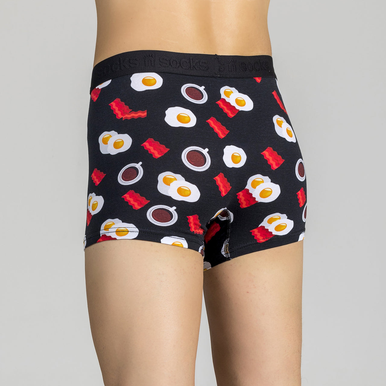 Men's Bacon & Eggs Boxer Brief - 1 COLOR -