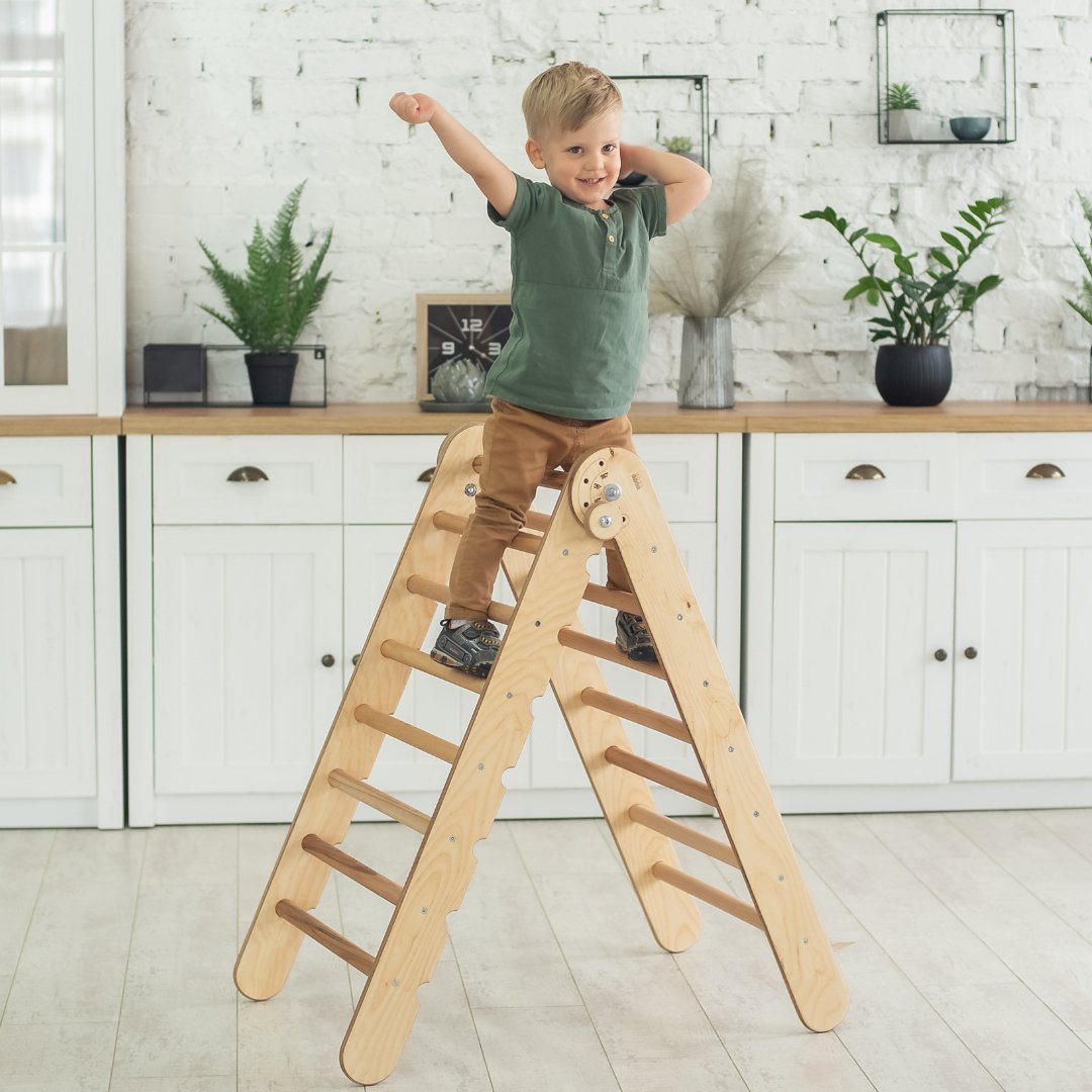 Montessori Triangle Ladder - Handmade Climber for Kids 1-7 y.o.