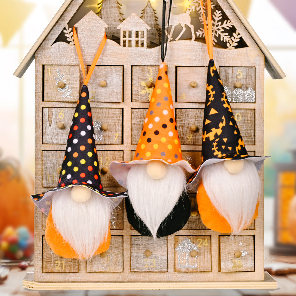 Assorted 2-Piece Halloween Gnomes - Hanging ornaments - [5-10 DAY DELIVERY] -  - 6.3" - T - 10 SET TYPES -