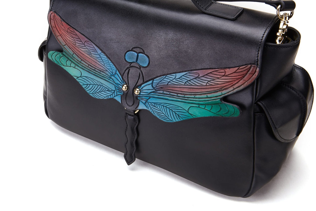 Bellorita - Dragonfly Black Satchel - 1 COLOR -