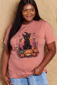 Thumbnail for Simply Love Full Size Halloween Theme Graphic T-Shirt - SIZES S THRU 3XL - T - 3 COLORS -