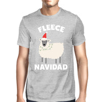 Thumbnail for Fleece Navidad Grey Men's Shirt Funny Christmas Graphic Tee - 1 COLOR