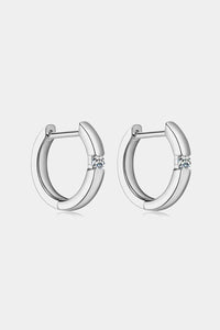 Thumbnail for Moissanite 925 Sterling Silver Huggie Earrings