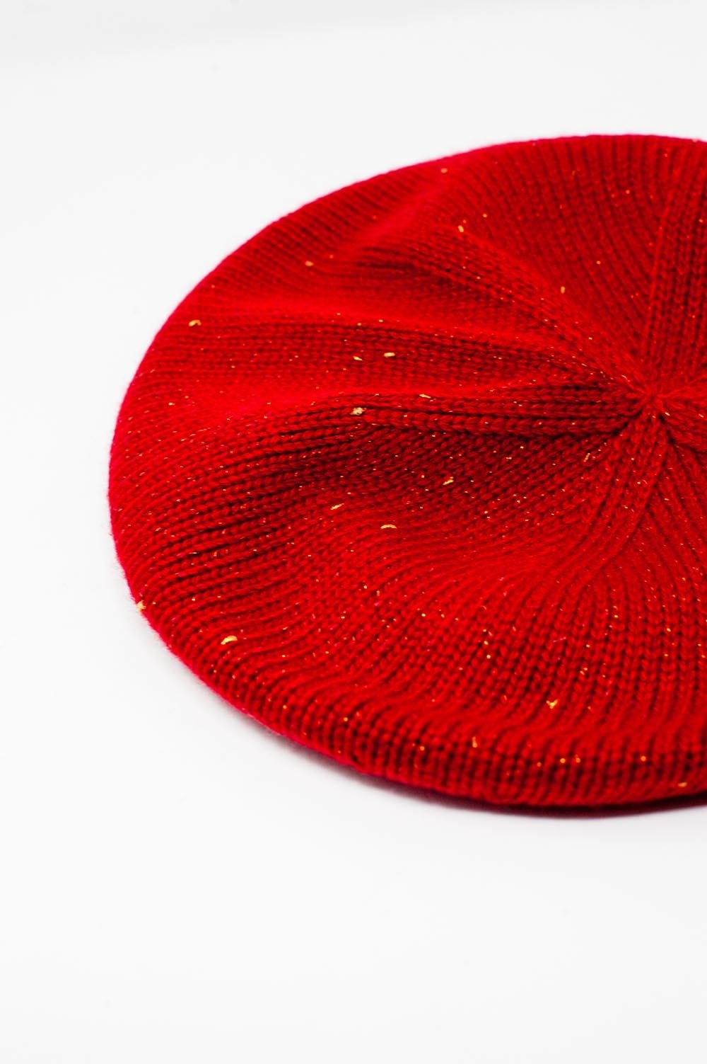 Q2 - Wool Beret in Red - 1 COLOR -