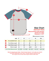 Thumbnail for Men's Short Sleeve Classic Retro Contrast Raglan Ringer T-Shirt - 1 COLOR -