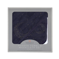 Thumbnail for Midnight Moon Bamboo Hooded Towel and Washcloth Set - 1 COLOR -