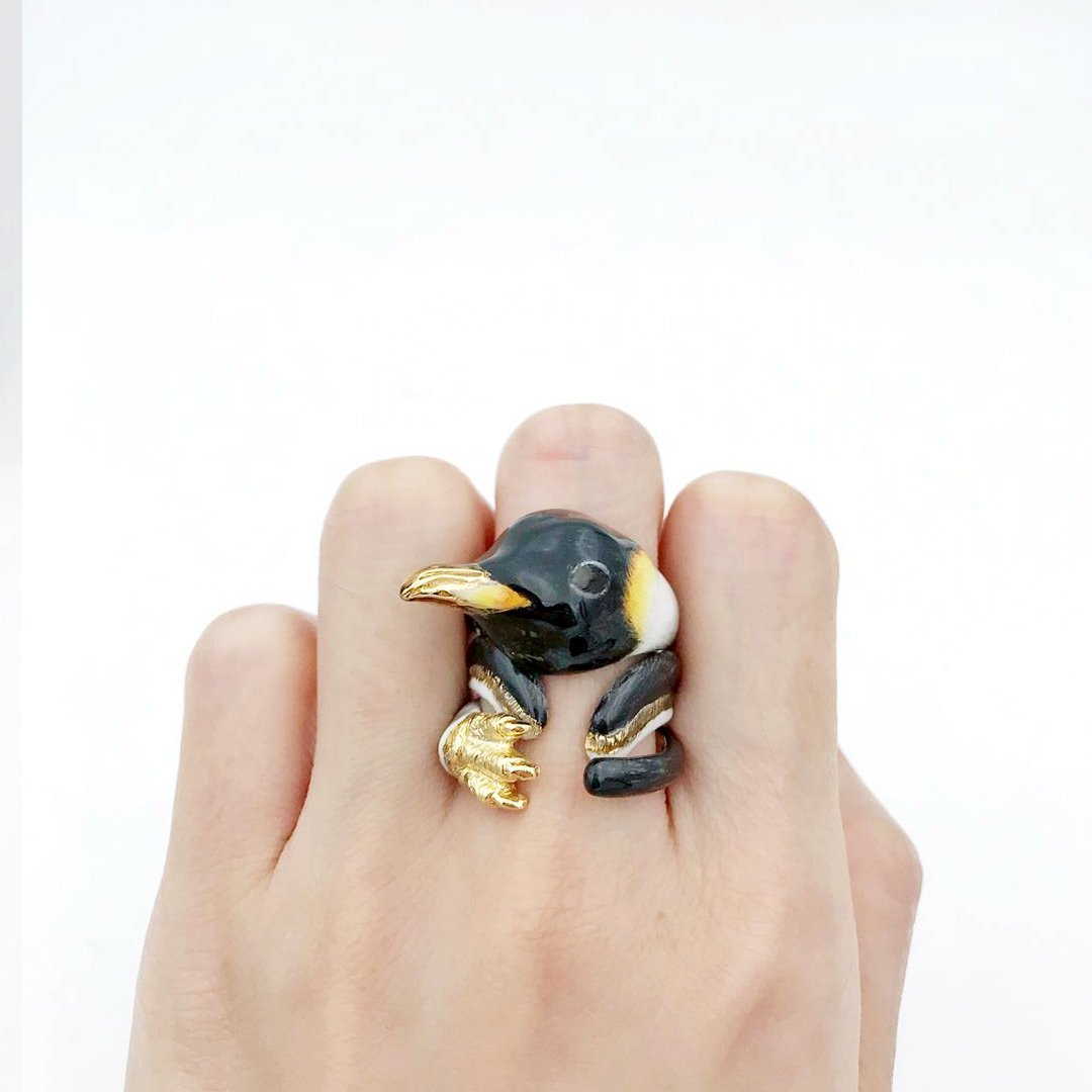 Mary Lou Store - ADJUSTABL Penguin Ring - 3 PCS. -