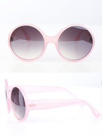 Thumbnail for Pink All Rounded Rimless Sunglasses - 1 COLOR