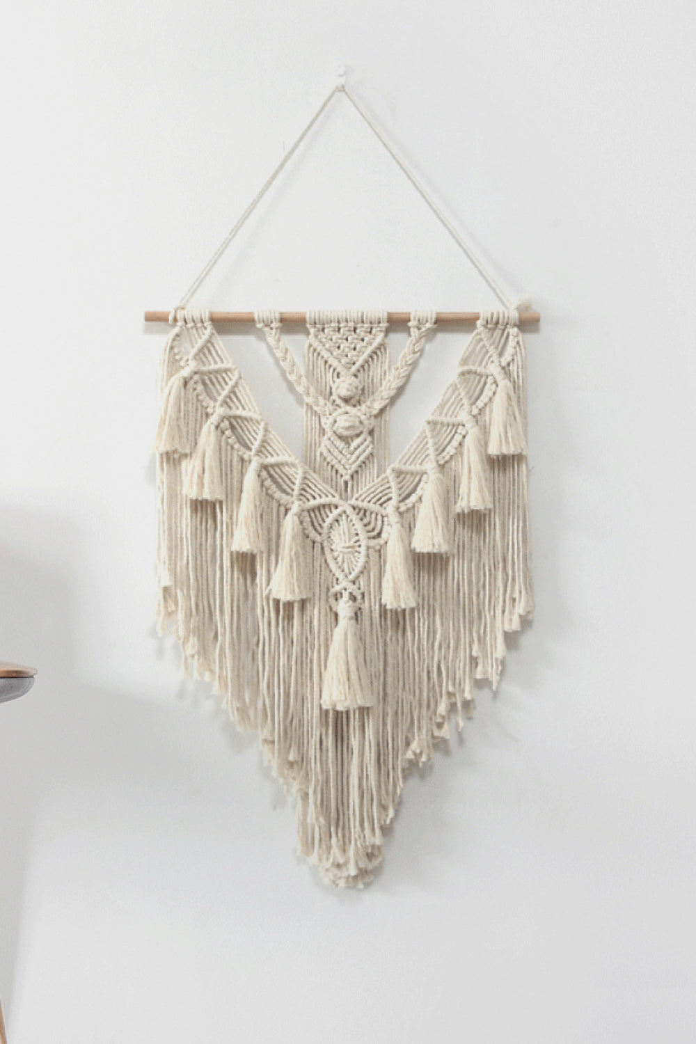 Macrame Fringe Wall Hanging Decor - T - 1 COLOR -