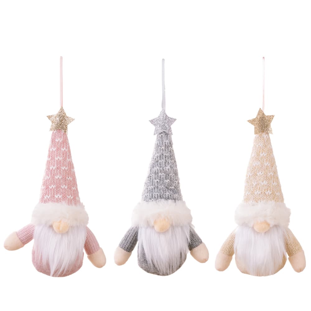 Assorted 2-Piece Gnome Hanging Ornaments - 7.9" - 2 PCS. - CHOOSE 1 GET 1 (RANDOM PICK) - [5-10 DAY DELIVERY] - T - 3 COLORS -