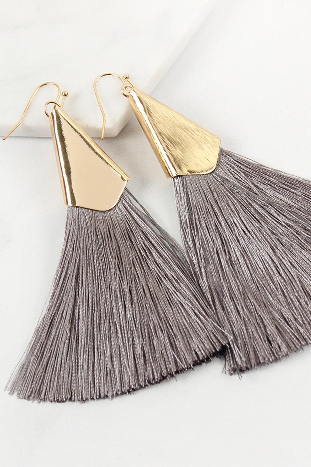 Large Tassel Earrings - 10 COLORS -