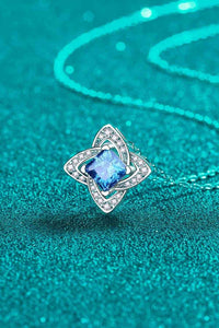 Thumbnail for 1 Carat Moissanite Floral Pendant Necklace