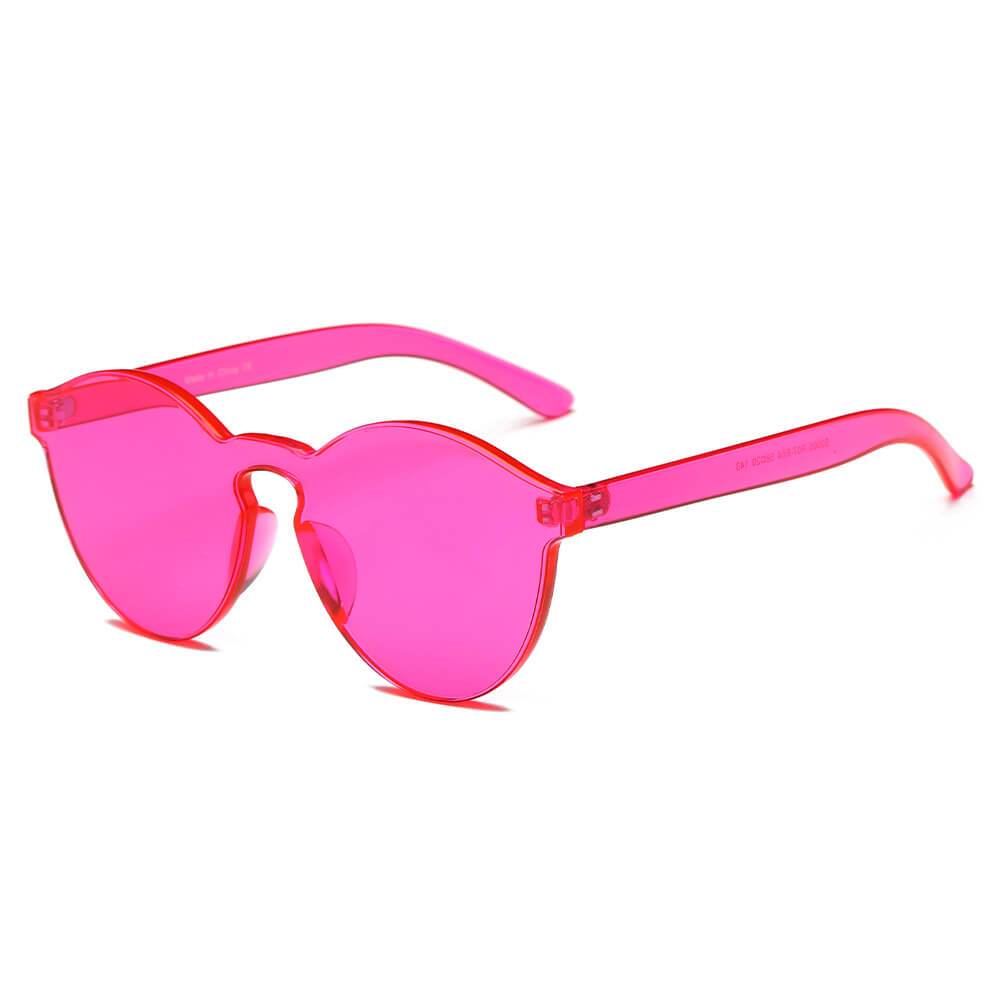 Fargo | S2005 - Hipster Translucent Unisex Monochromatic Candy Colorful Lenses Sunglasses - 9 COLORS -