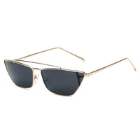 Thumbnail for Estevan | S3008 - Women Metal Retro Flat Lens Rectangular Sunglasses - 4 COLORS -