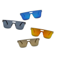 Thumbnail for Devon | S2075 - Retro Square Mirrored Sunglasses - 4 COLORS -