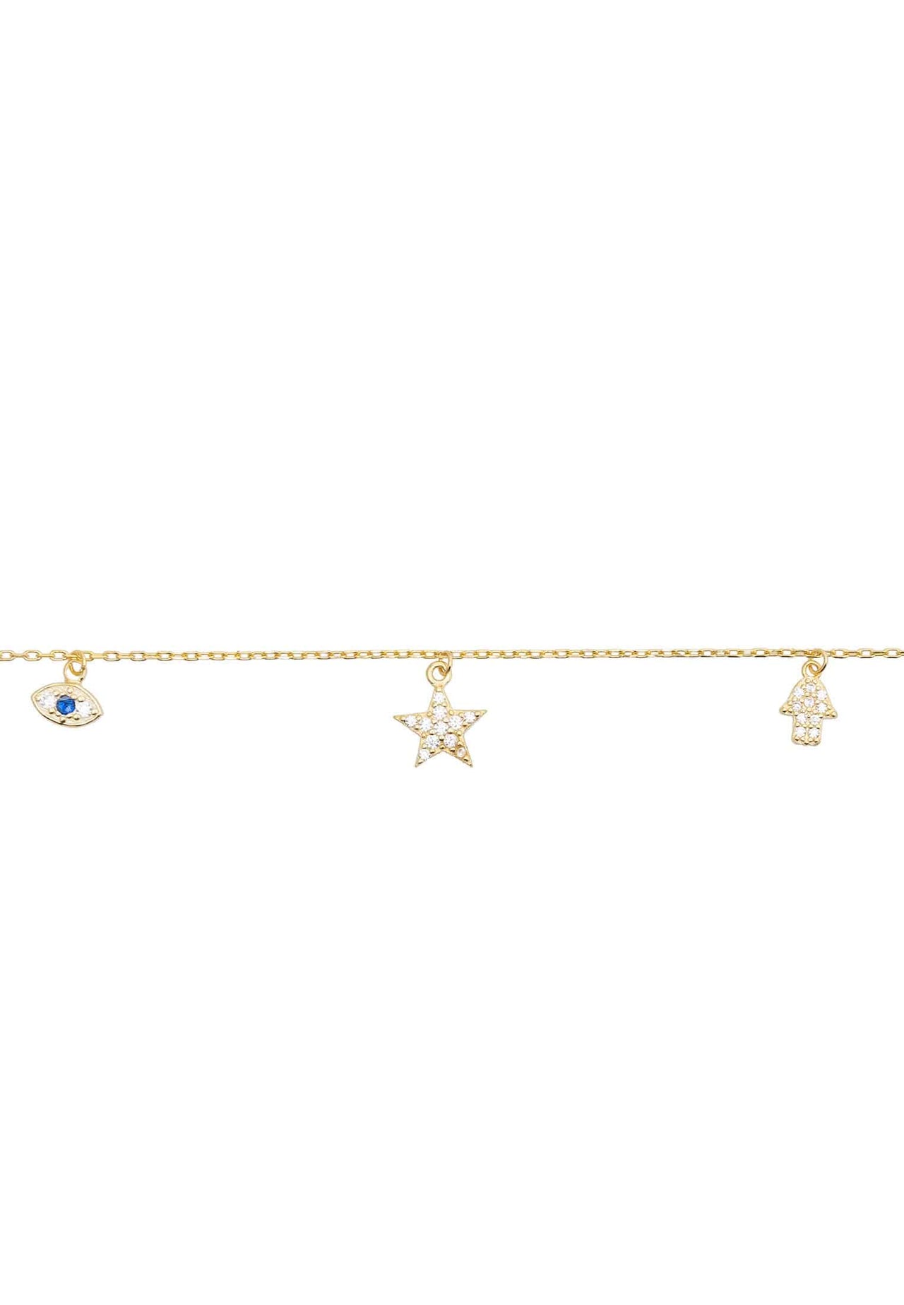 LATELITA - Lucky Charm Anklet Gold -