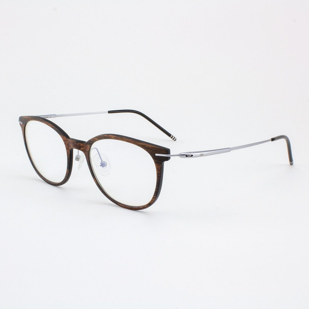 Tommy Owens - Pinellas - Featherlight Titanium & Wood Eyeglasses - 2 COLORS -