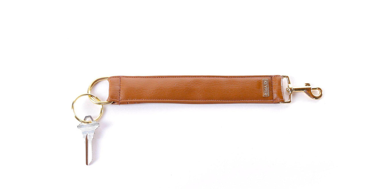 Keyper - Saddle Brown Vegan Leather KEYPER® Key Ring - 2 OPTIONS -