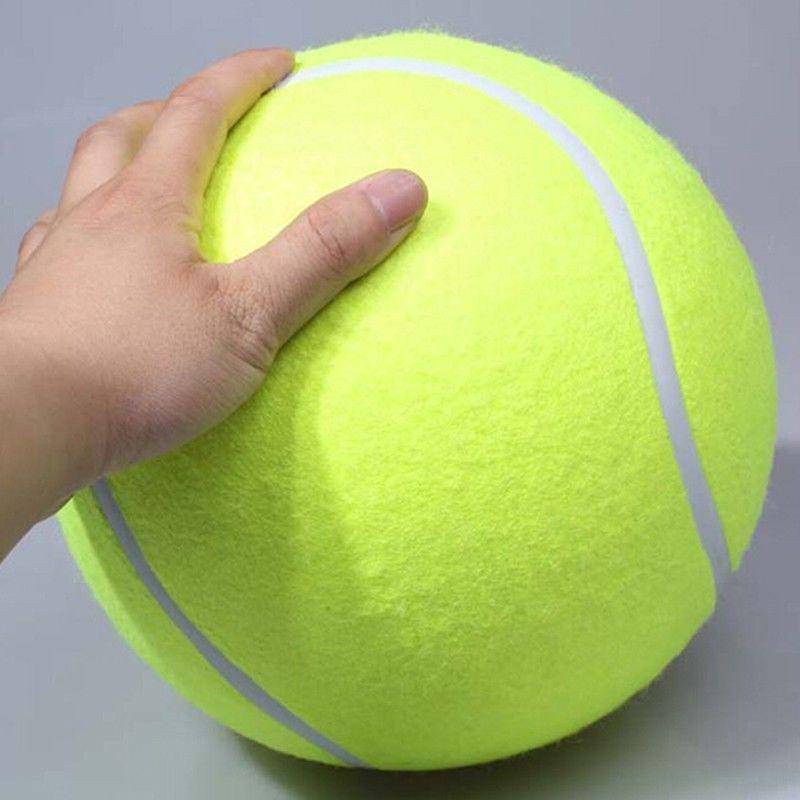 Threaded Pear - Jumbo Tennis Ball - 9.5" / Basketball core with Tennis Felt Outer -