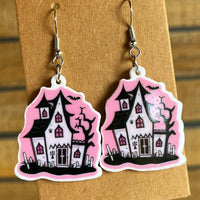 Thumbnail for Halloween Theme Acrylic Dangle Earrings - T - 6 STYLES -