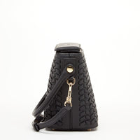 Thumbnail for Anna Woven Leather Bag Black -