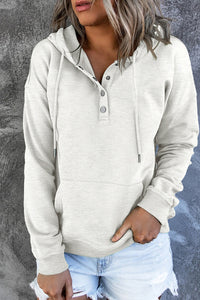 Thumbnail for Dropped Shoulder Long Sleeve Hoodie with Pocket - T - 9 COLORS -