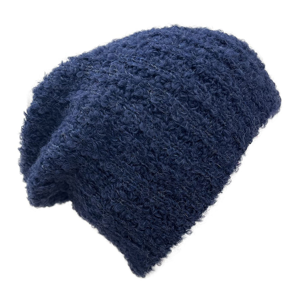 Slate & Salt - Navy Loop Knit Alpaca Beanie - 1 COLOR -