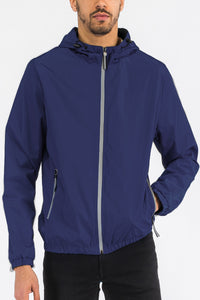 Thumbnail for Waterproof Reflective Zipper Windbreaker - 4 COLORS -