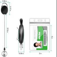 Thumbnail for Retractable Hoo(key) Keychain Holder and Waterproof Badge ID Card Holder - Todays should have -