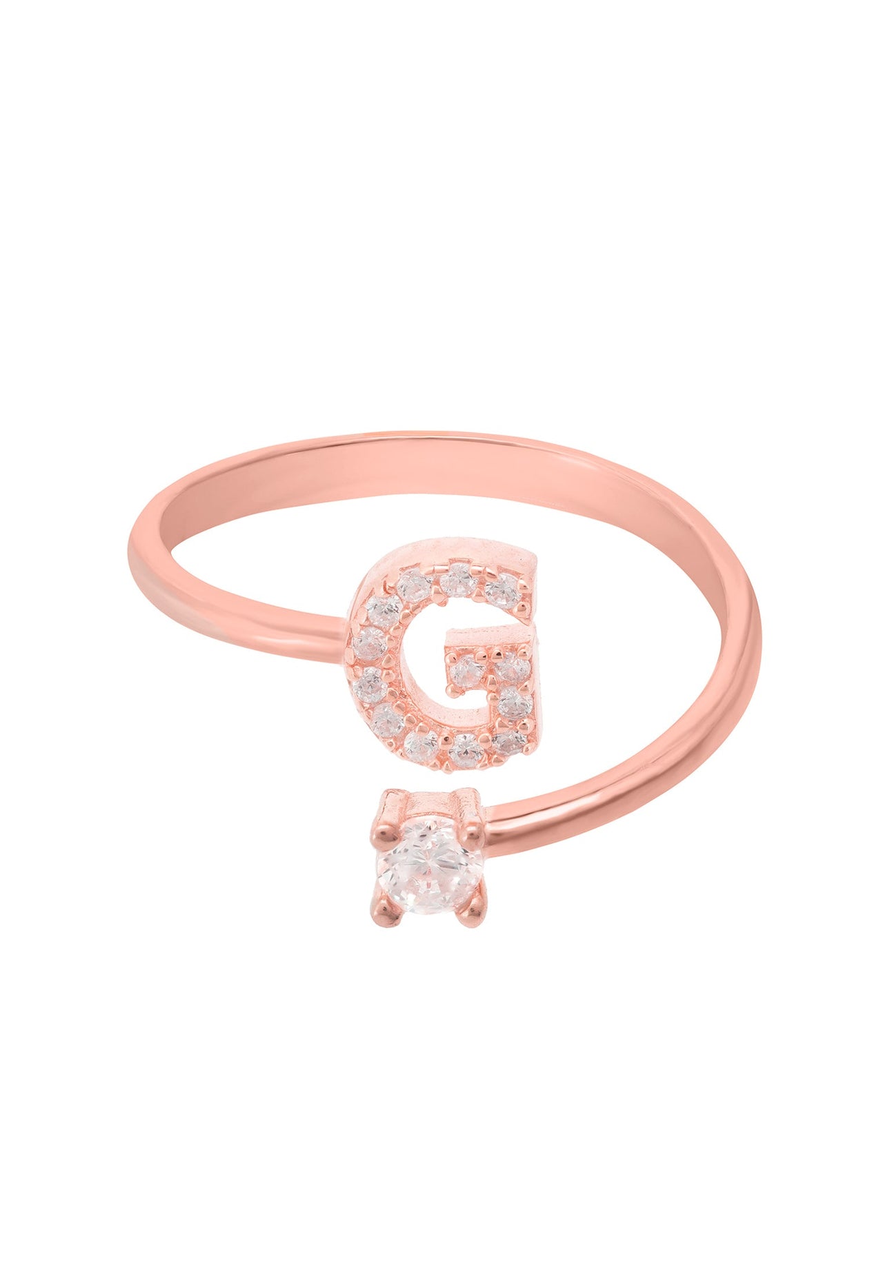 Initial Ring Rosegold G -