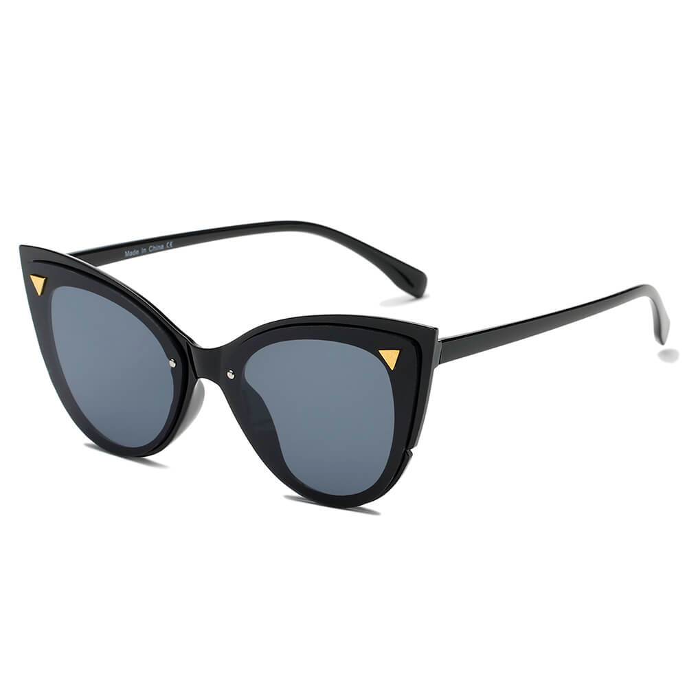 Grenoble | S1098 - Women Retro Fashion Round Cat Eye Sunglasses - 3 COLORS -