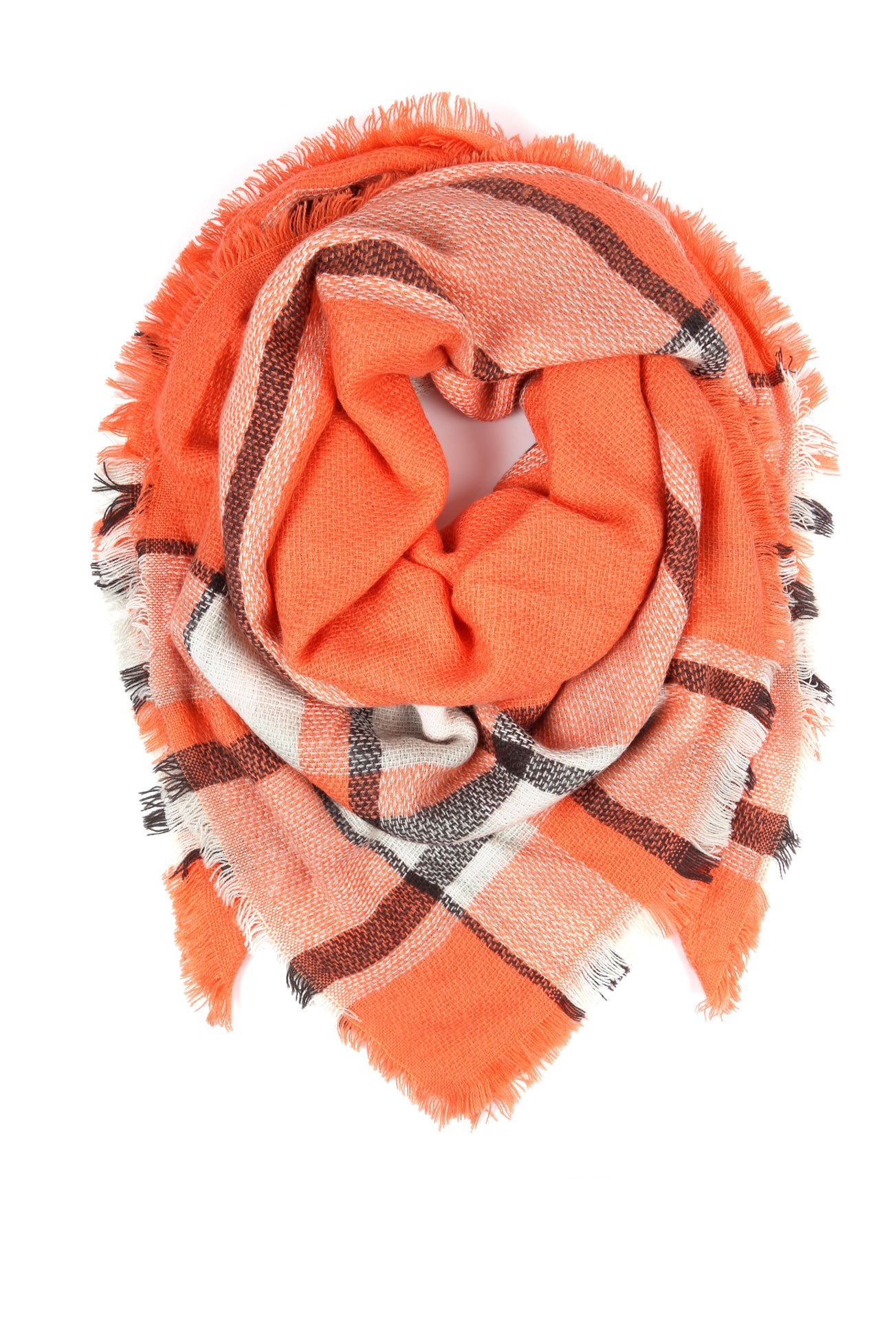 Riah Fashion - Colorblock Blanket Scarf - 1 COLOR -