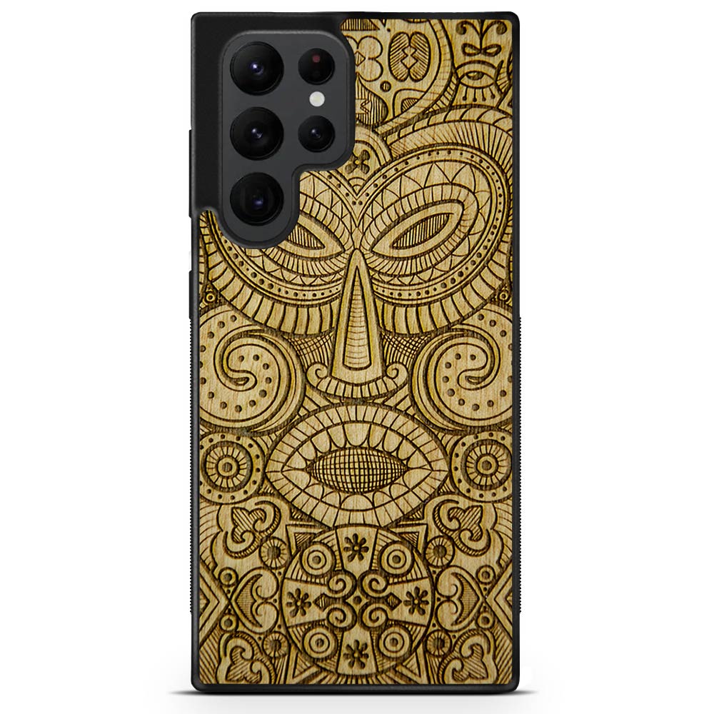 MMORE - Tribal Mask - Wooden phone case - FITS 56 PHONES - FIND YOURS! -