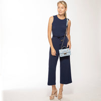 Thumbnail for The Hollywood Light Blue Small Leather Bag -