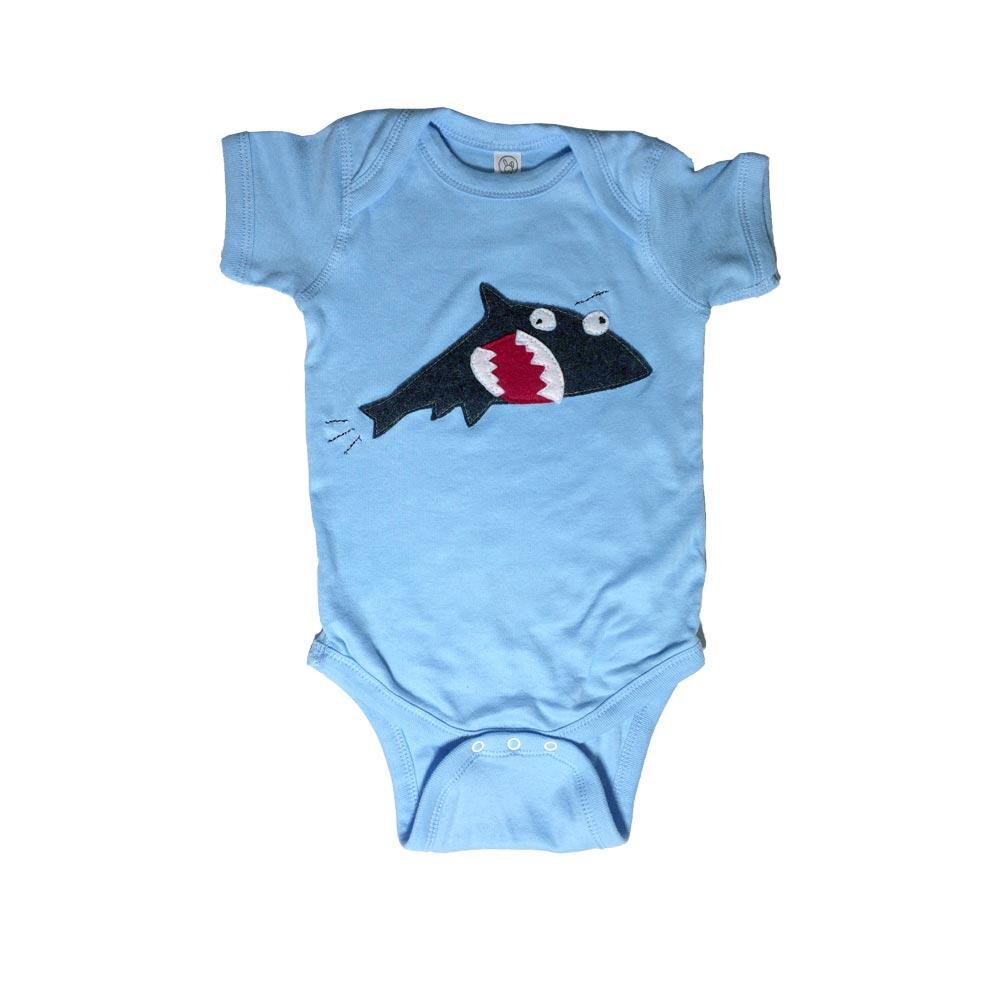 Baby Onesie - Shark + Fish - Mi Cielo X Matthew Langille - 1 COLOR -