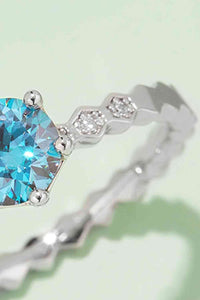 Thumbnail for 1 Carat Moissanite 6-Prong 925 Sterling Silver Ring