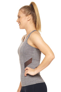 Thumbnail for Airstretch™ Mesh Panel Racerback Tank - 5 COLORS -