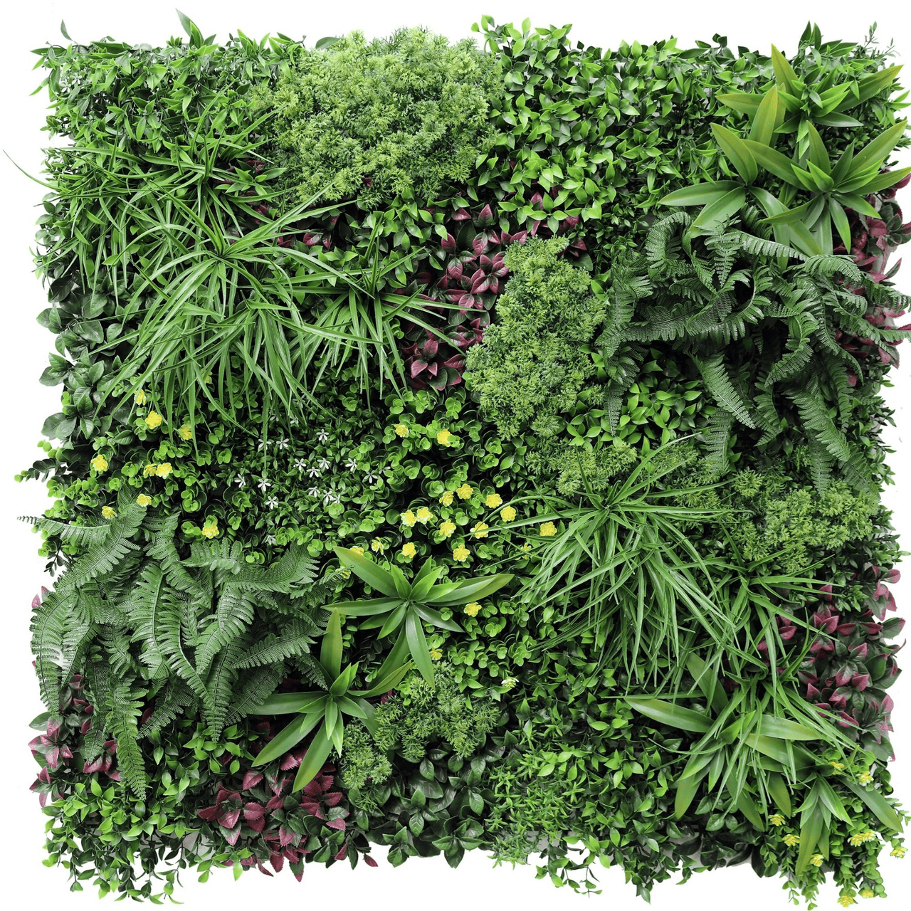 Country Fern Artificial Vertical Garden 40" X 40" 11SQ FT UV Resistant -