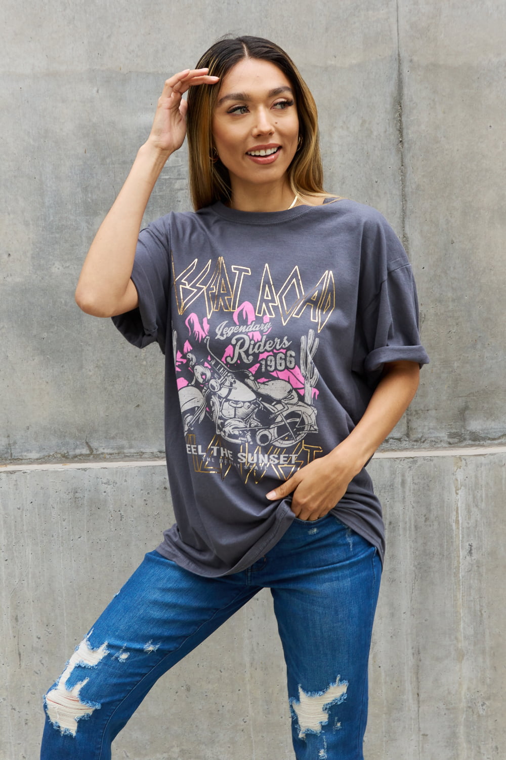 Sweet Claire "Desert Road" Graphic T-Shirt - T - 1 COLOR -