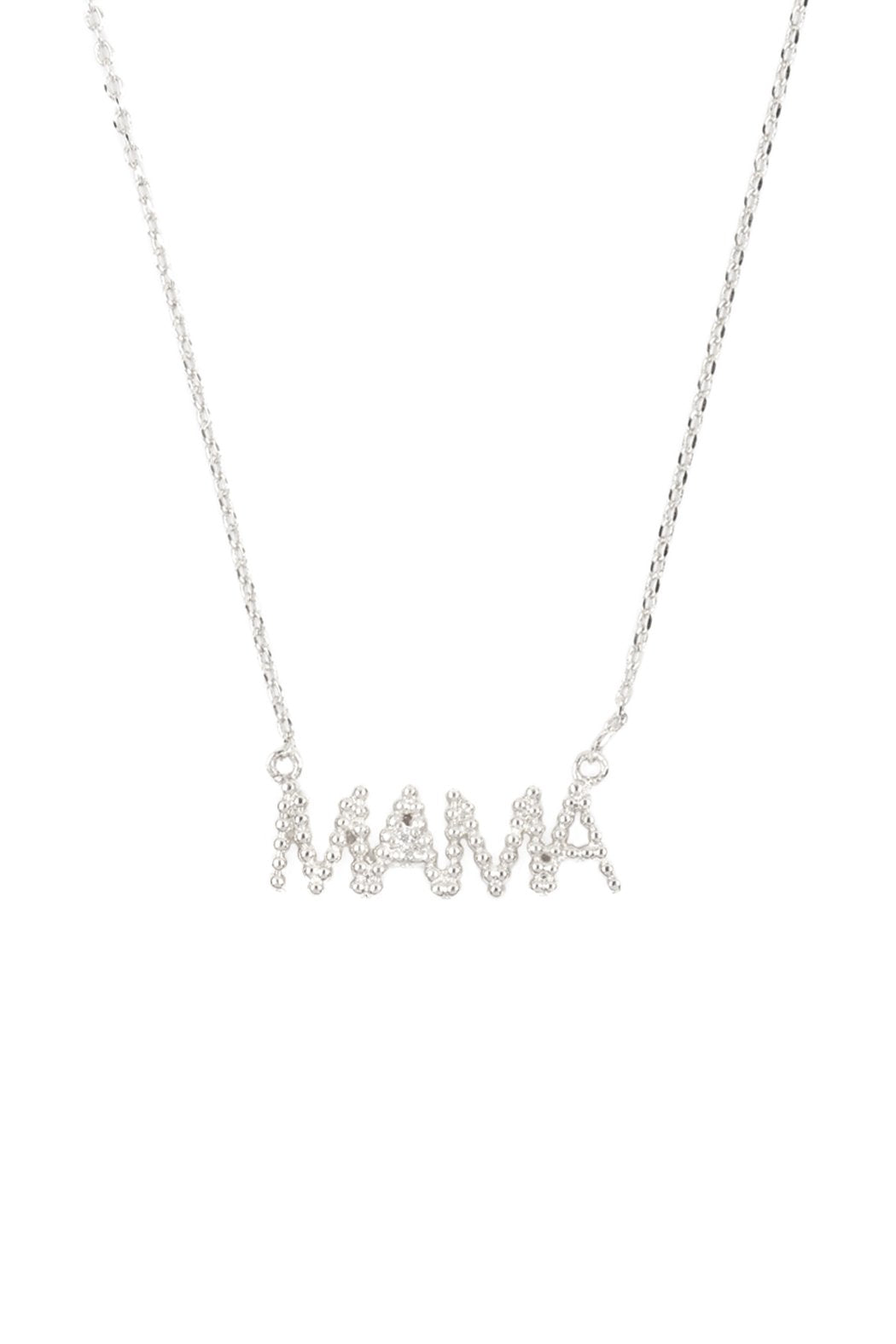 Riah Fashion - Ball Texture "Mama" Necklace - 2 FINISHES -