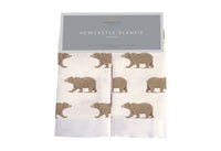 Thumbnail for Newcastle - Goodnight Bear Bamboo Muslin Security Baby Blankie -