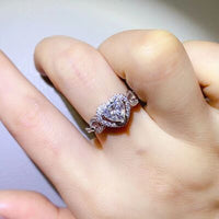 Thumbnail for 1 Carat Moissanite 925 Sterling Silver Ring