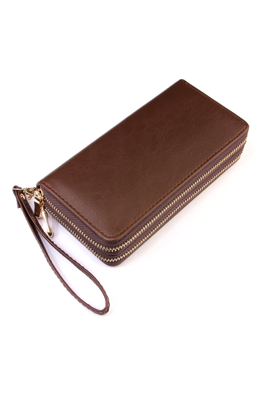 Double Zip Around Wallet - 13 COLORS -