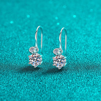 Thumbnail for 2 Carat Moissanite 925 Sterling Silver Earrings