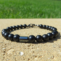 Thumbnail for Hematite Onyx Bracelet - 8mm -