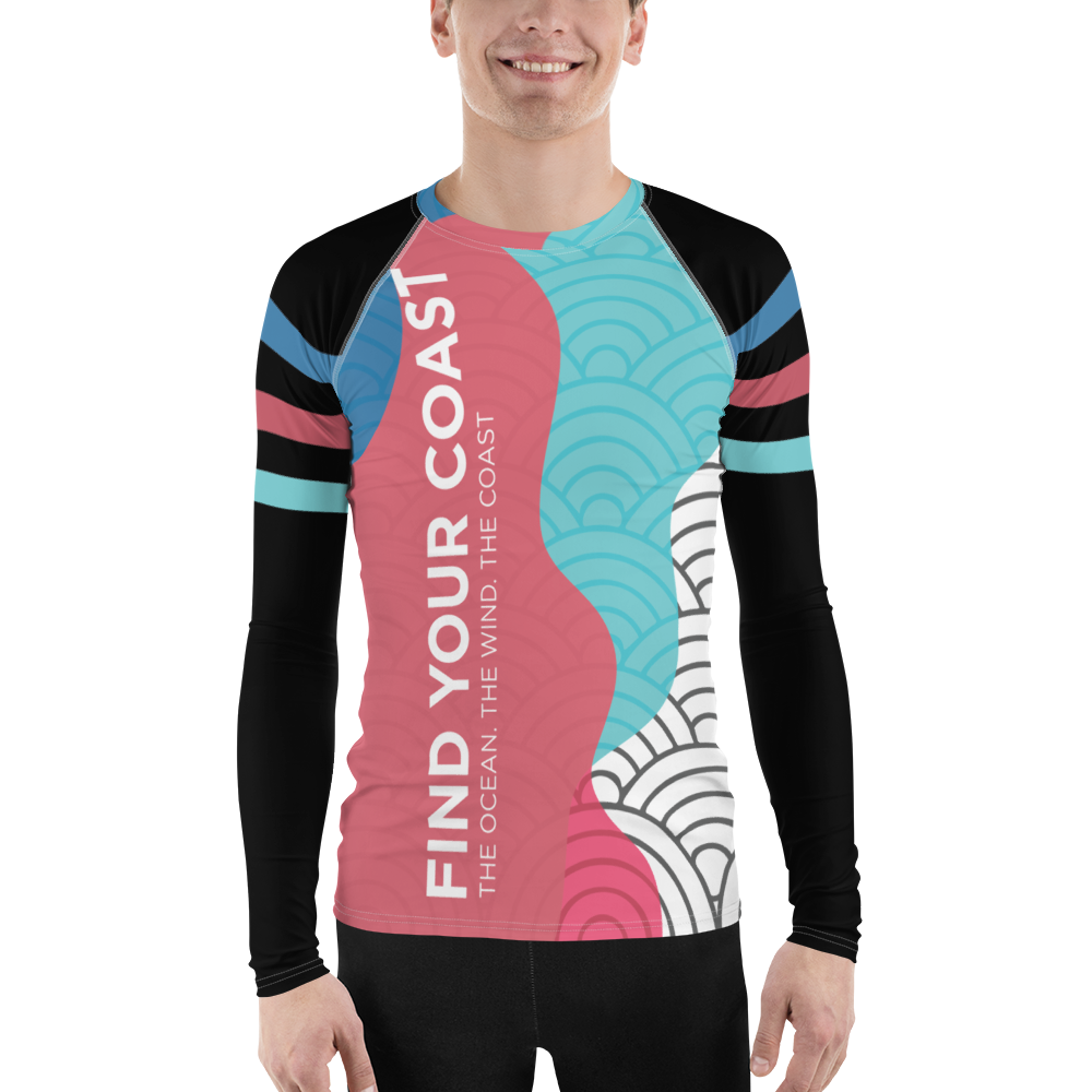 FYC - Men's Dusk to Dawn Performance UPF Long Sleeve Rash Guard - 1 COLOR -