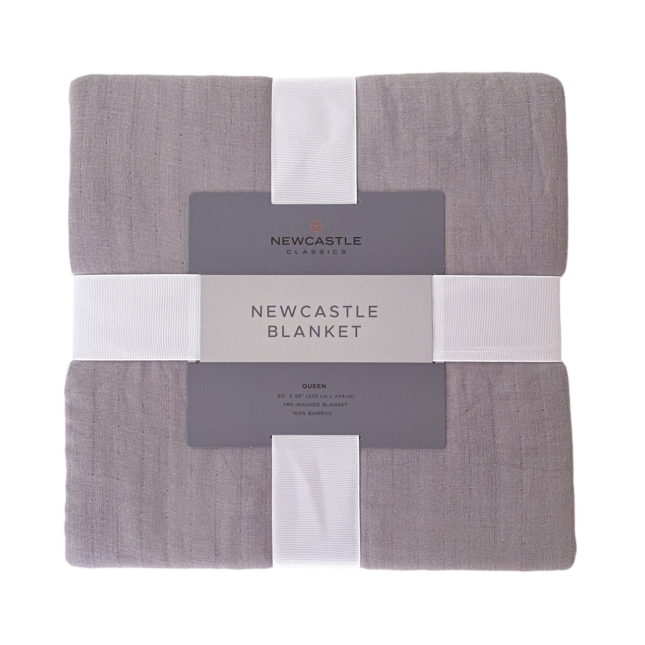 Newcastle Grey Oversized Queen Bamboo Bed Blanket -