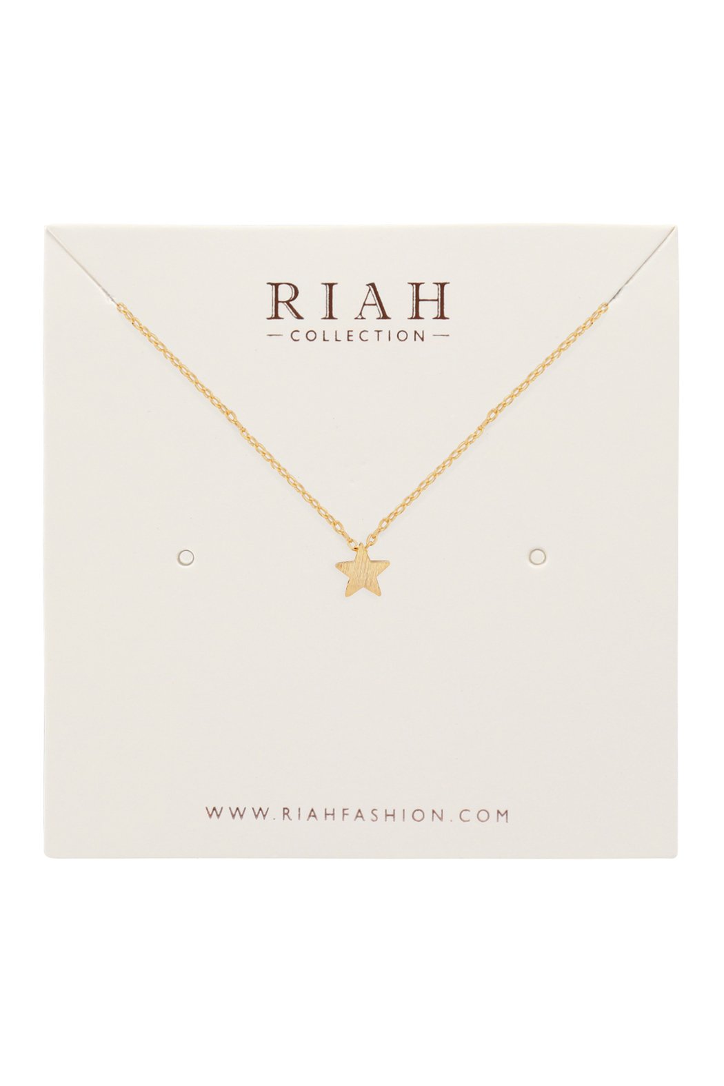 Riah Fashion - Star Pendant Necklace - 3 FINISHES -